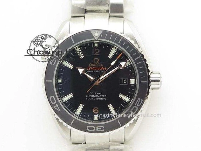 1223 Planet Ocean Master Chronometer Chrono SS OM 1:1 Best Edition Gray Dial On SS Bracelet A Reliable 8180